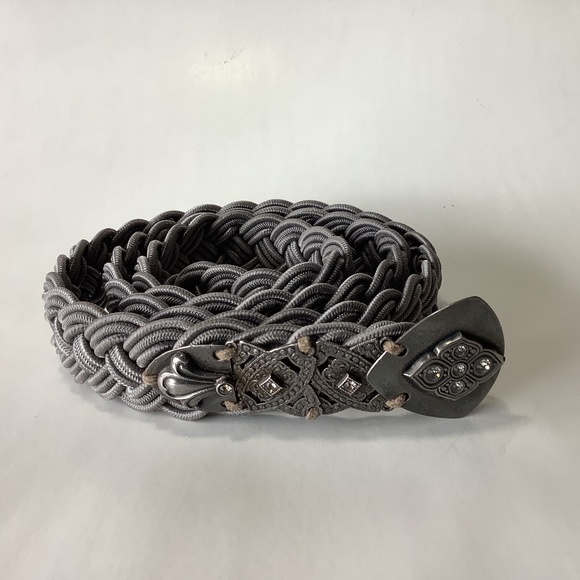 Vintage Marjorie Baer SF gray silver tone metal belt
